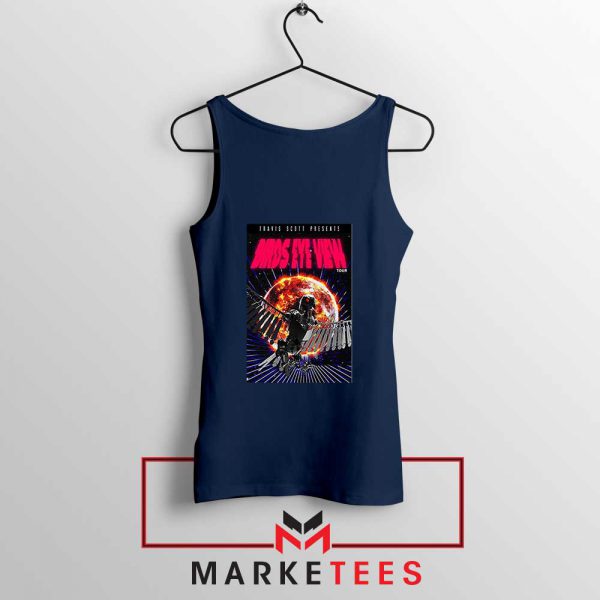 Birds Eye View Navy Blue Tank Top