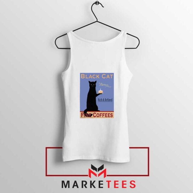 Black Cat Coffee Tank Top Buy Animal Cute Tops - expressively