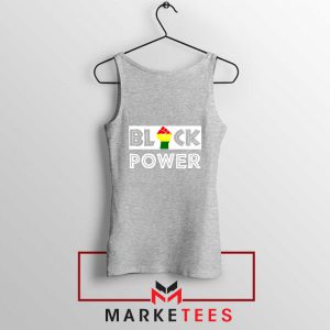 Black Power Rainbow Fist Sport Grey Tank Top