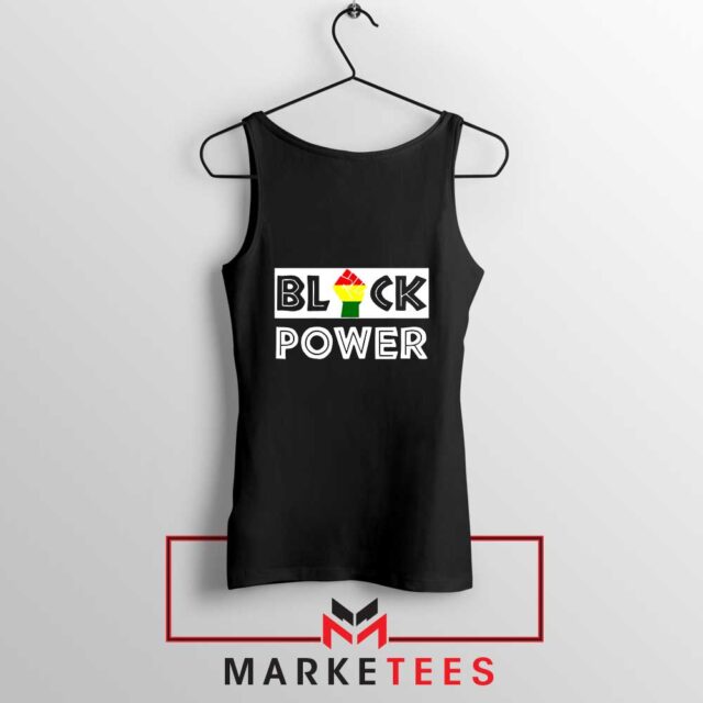 Black Power Rainbow Fist Tank Top - Greatest