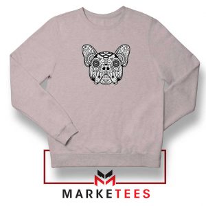 Bulldog Sugar Skull Sport Grey Sweatshirt