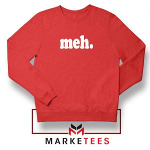 Cheap Meh Red Sweatshirt