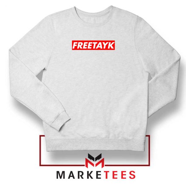 Free Tay K 47 White Sweatshirt