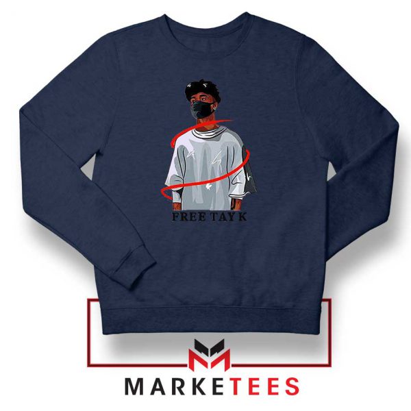 Free Tay K Navy Blue Sweatshirt