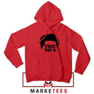 Free Tay K Rapper Red Hoodie