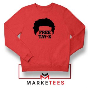 Free Tay K Rapper Red Sweatshirt