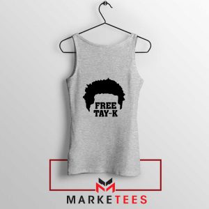 Free Tay K Rapper Sport Grey Tank Top