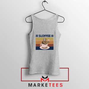 Funny Sloffee Sport Grey Tank Top