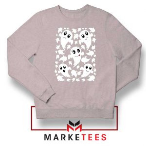 Halloween Ghosts Sport Grey Sweatshirt