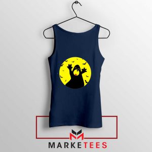 Halloween Time Navy Blue Tank Top