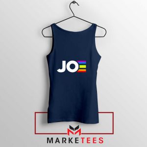 Joe Kamala Rainbow Navy Blue Tank Top