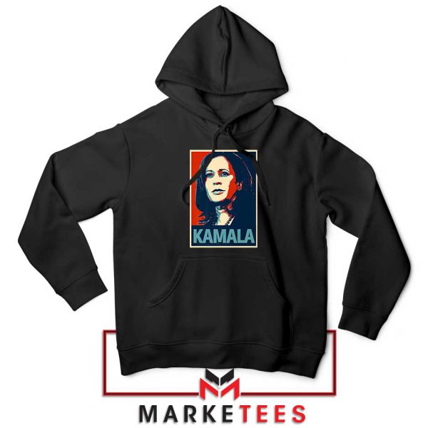 Kamala Harris Poster Black Hoodie