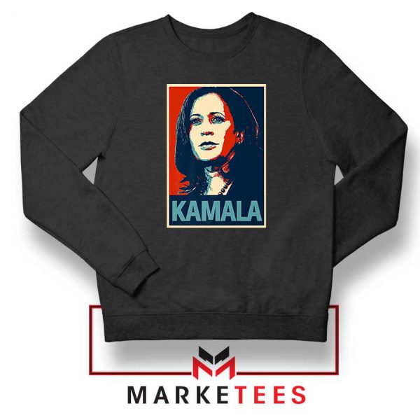 Kamala Harris Poster Black Sweatshirt