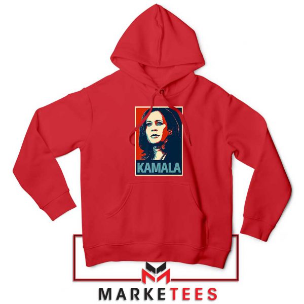 Kamala Harris Poster Red Hoodie