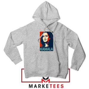 Kamala Harris Poster Sport Grey Hoodie