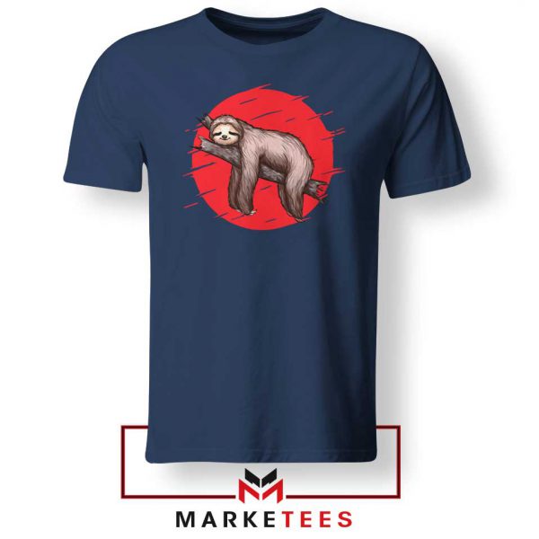 Lazy Sloth Navy Blue Tshirt