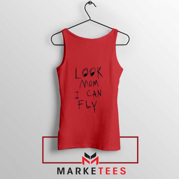 Look Mom I Can Fly Red Tank Top