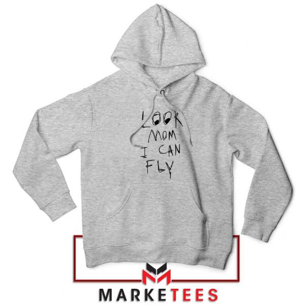 Look Mom I Can Fly Sport Grey Hoodie