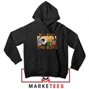 Me And The Boys Graphic Black Hoodie