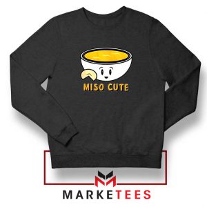 Miso Cute Black Sweatshirt