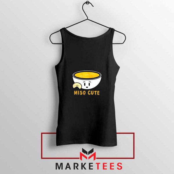 Miso Cute Black Tank Top