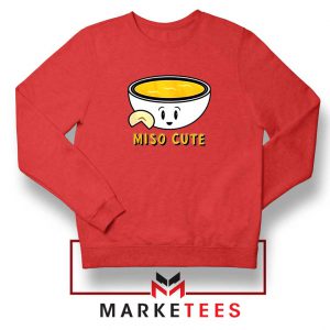 Miso Cute Red Sweatshirt