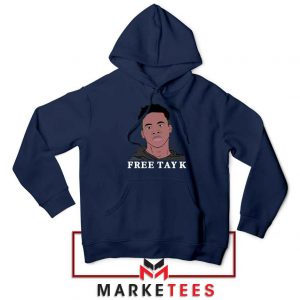 Rapper Free Tay K Navy Blue Hoodie