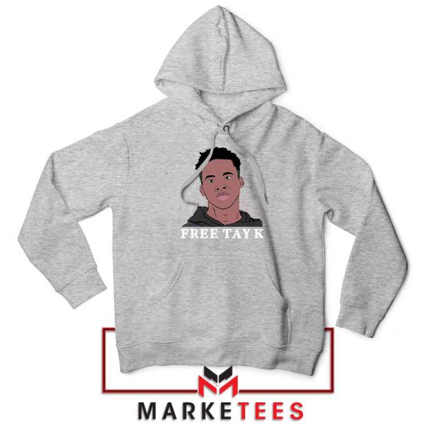 Rapper Free Tay K Sport Grey Hoodie