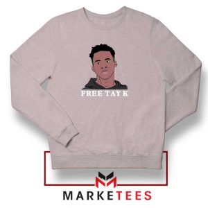 Rapper Free Tay K Sport Grey Sweatshirt