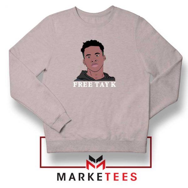 Rapper Free Tay K Sport Grey Sweatshirt