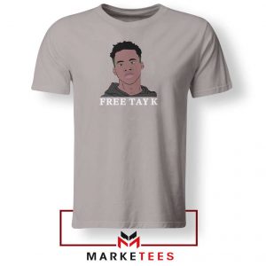 Rapper Free Tay K Sport Grey Tshirt