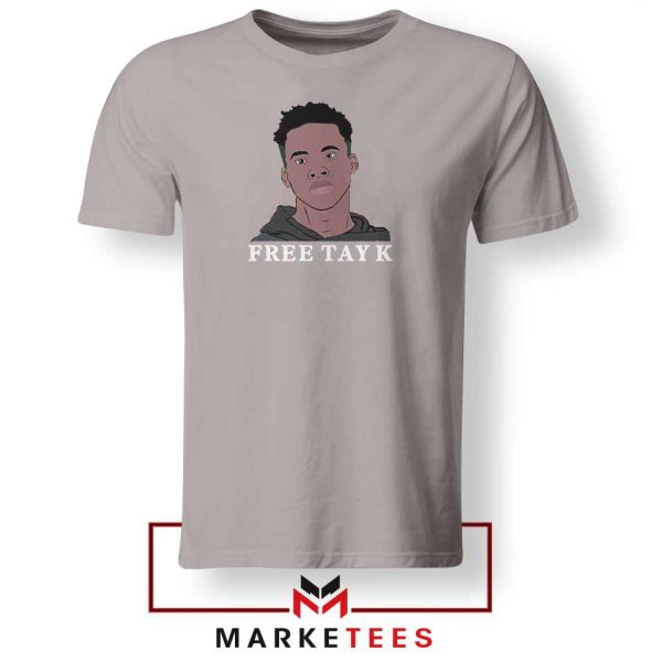 Rapper Free Tay K Sport Grey Tshirt