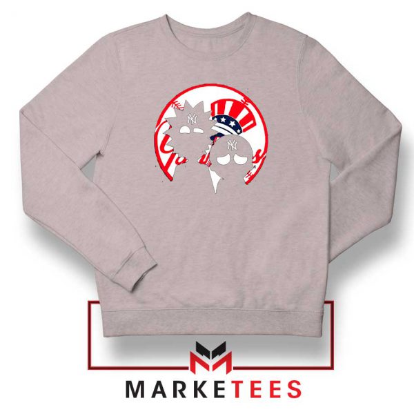 Rick and Morty New York Yankees Sport Grey Sweatshirt