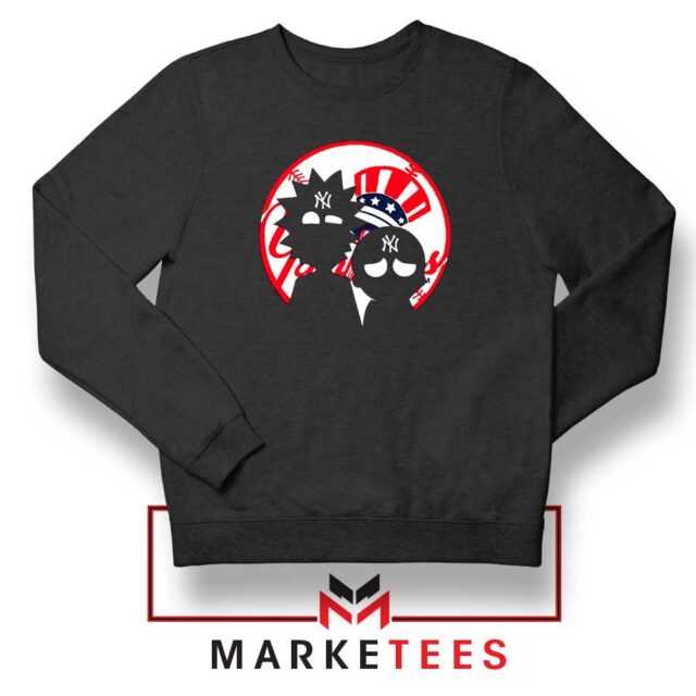 Rick and Morty New York Yankees Sweatshirt Baseball Sweaters - ⁠Passionately
