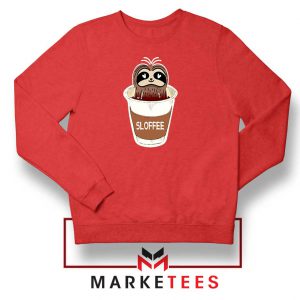 Sloffee Pocket Red Sweatshirt