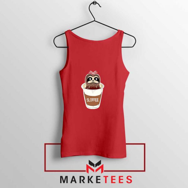 Sloffee Pocket Red Tank Top