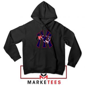 Yankees New England Patriots Black Hoodie