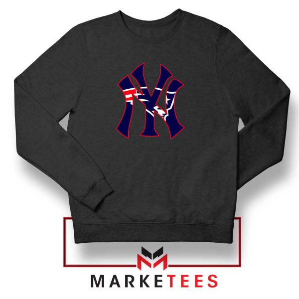 Yankees New England Patriots Black Sweatshirt