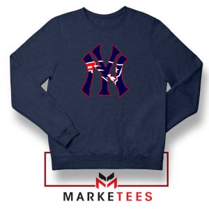 Yankees New England Patriots Navy Blue Sweatshirt