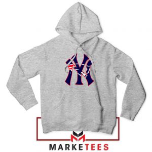 Yankees New England Patriots Sport Grey Hoodie