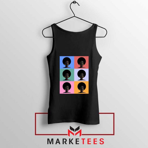 African American Black Tank Top