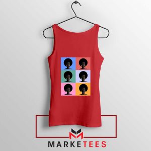 African American Red Tank Top