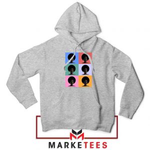 African American Sport Grey Hoodie