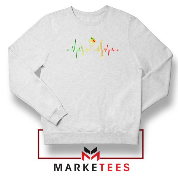 Black Power Heartbeat Sweatshirt