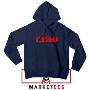 Ciao Italian Navy Blue Hoodie