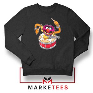 Crashing Through Drums Black Sweatshirt