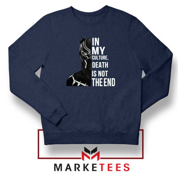 Death Is Not The End Navy Blue Sweatshirt