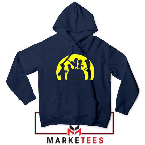 Doh Zombies Simpsons Navy Blue Hoodie