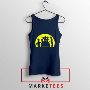 Doh Zombies Simpsons Navy Blue Tank Top