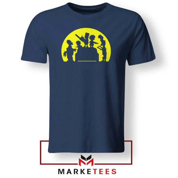 Doh Zombies Simpsons Navy Blue Tshirt